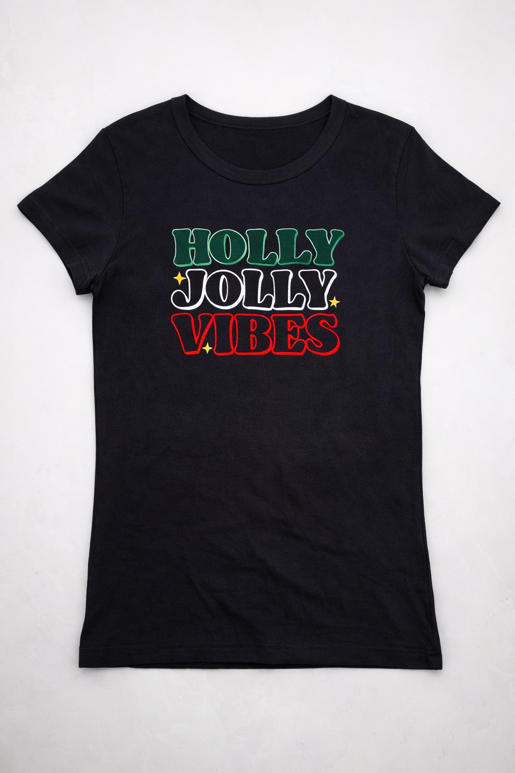 Holly Jolly Vibes - Ladies T-Shirt