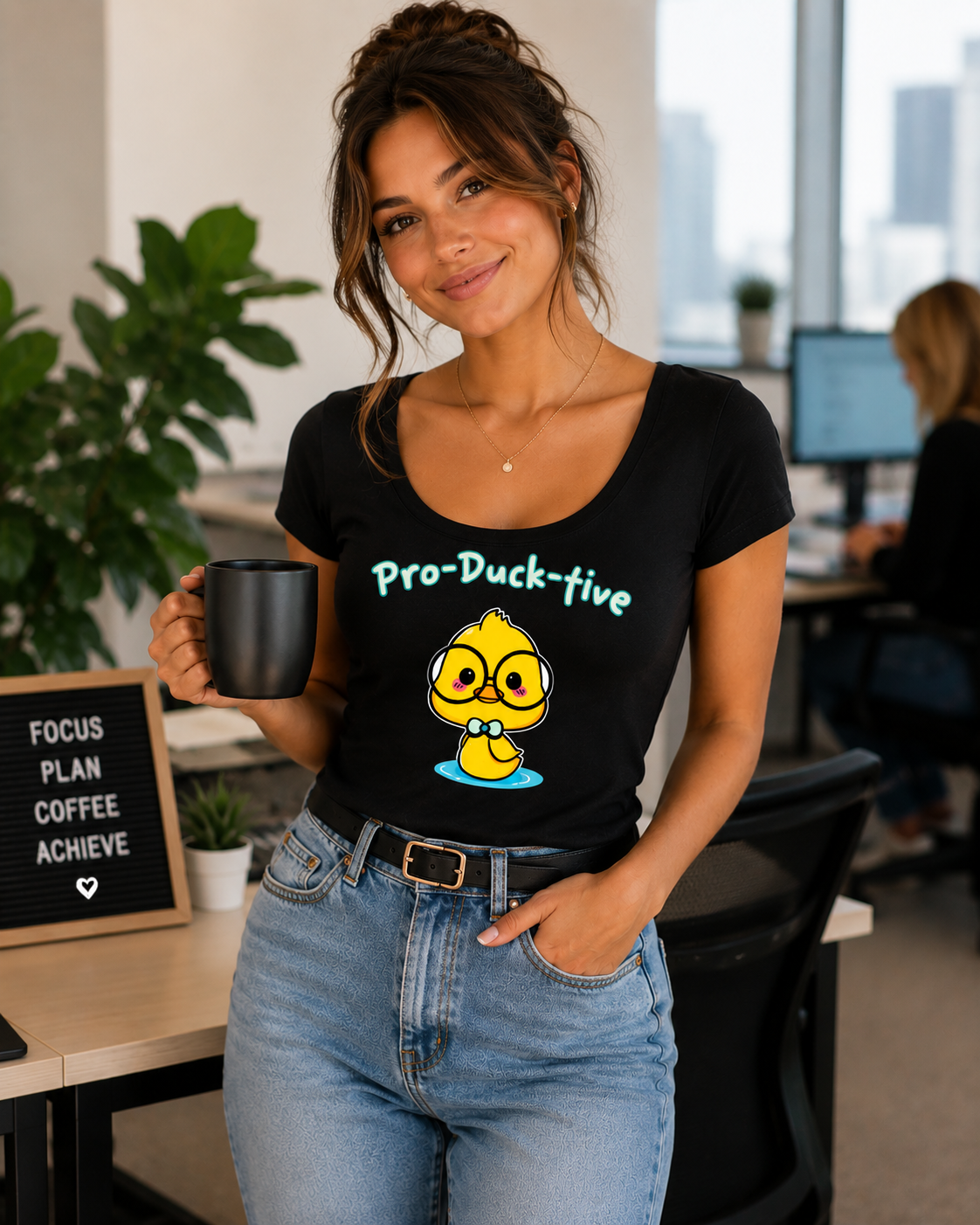 Pro-Duck-Tive Ladies T-Shirt